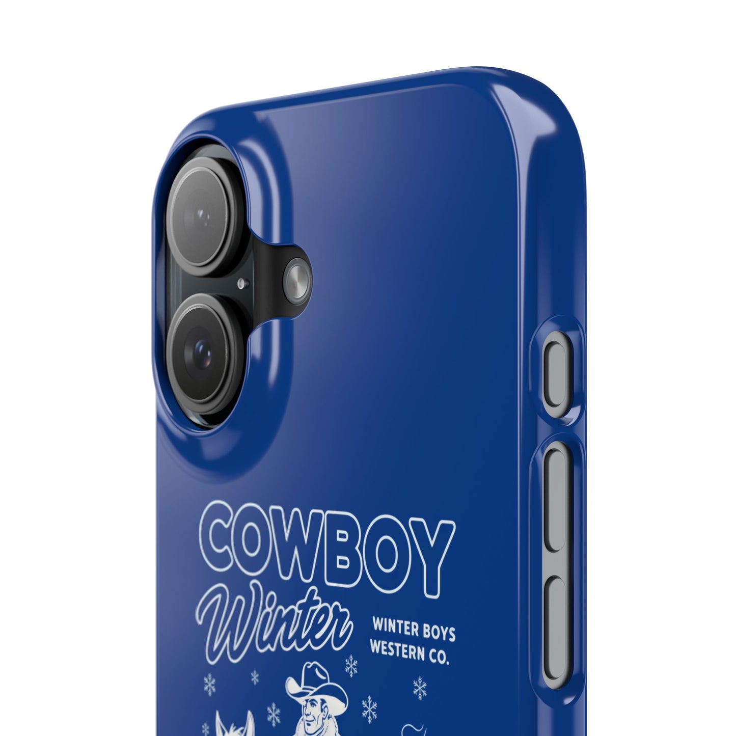 iphone slim case - cowboy's Winter authentic