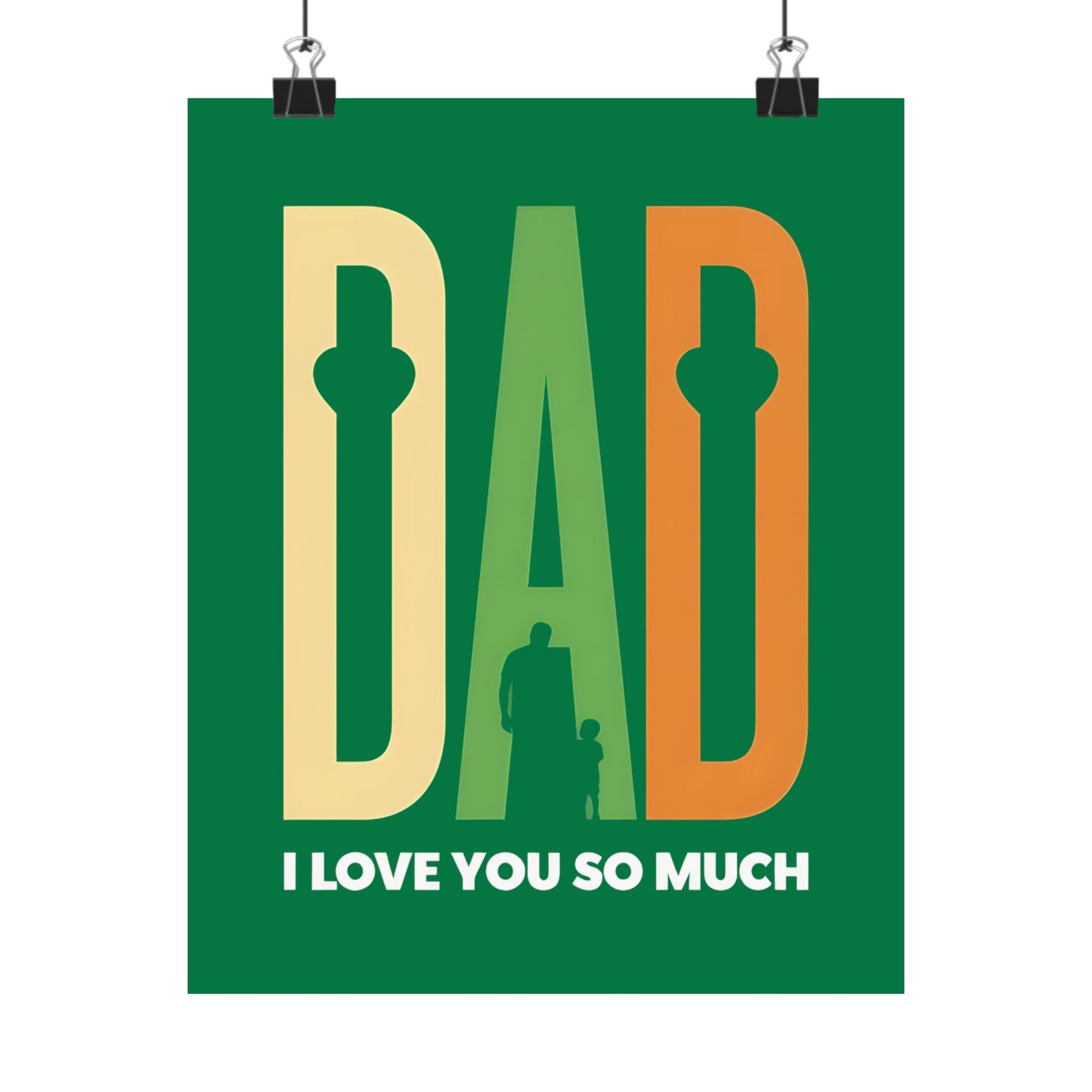 Poster - Retro Minimalist Dad Gift Design