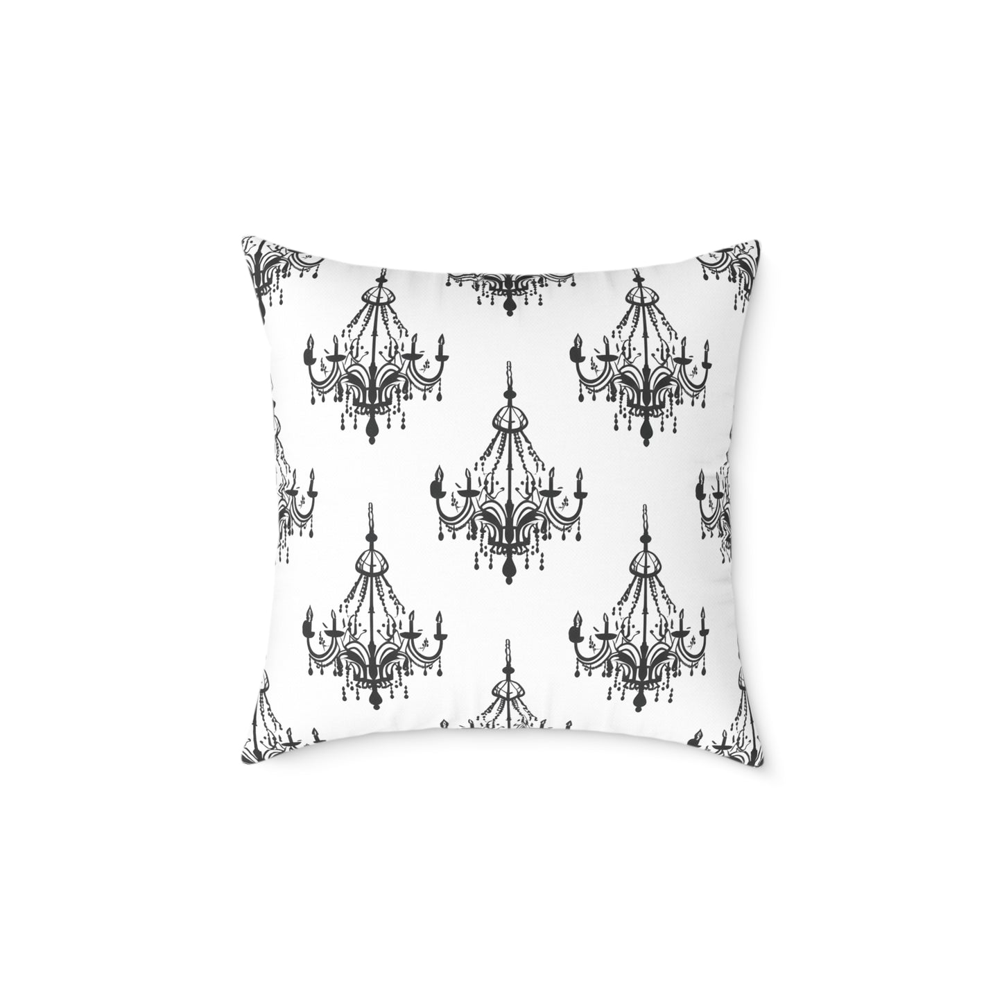 Throw pillow - gothic chandeliers pattern