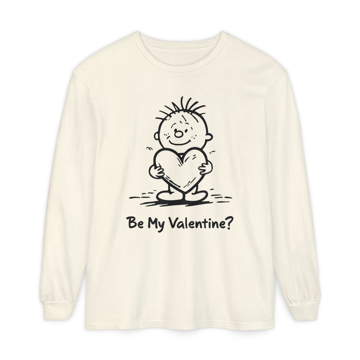 Long sleeves t-shirt - be my valentine?