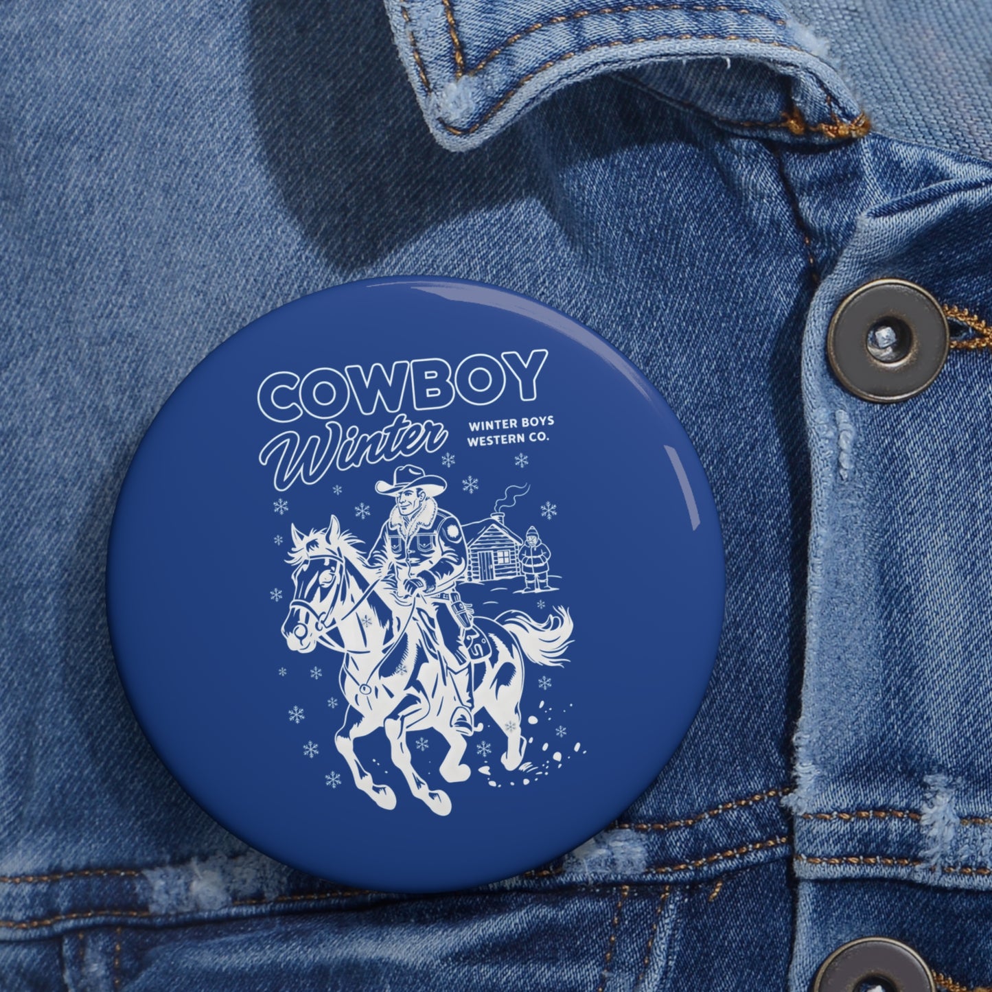 Pin - cowboy's Winter authentic