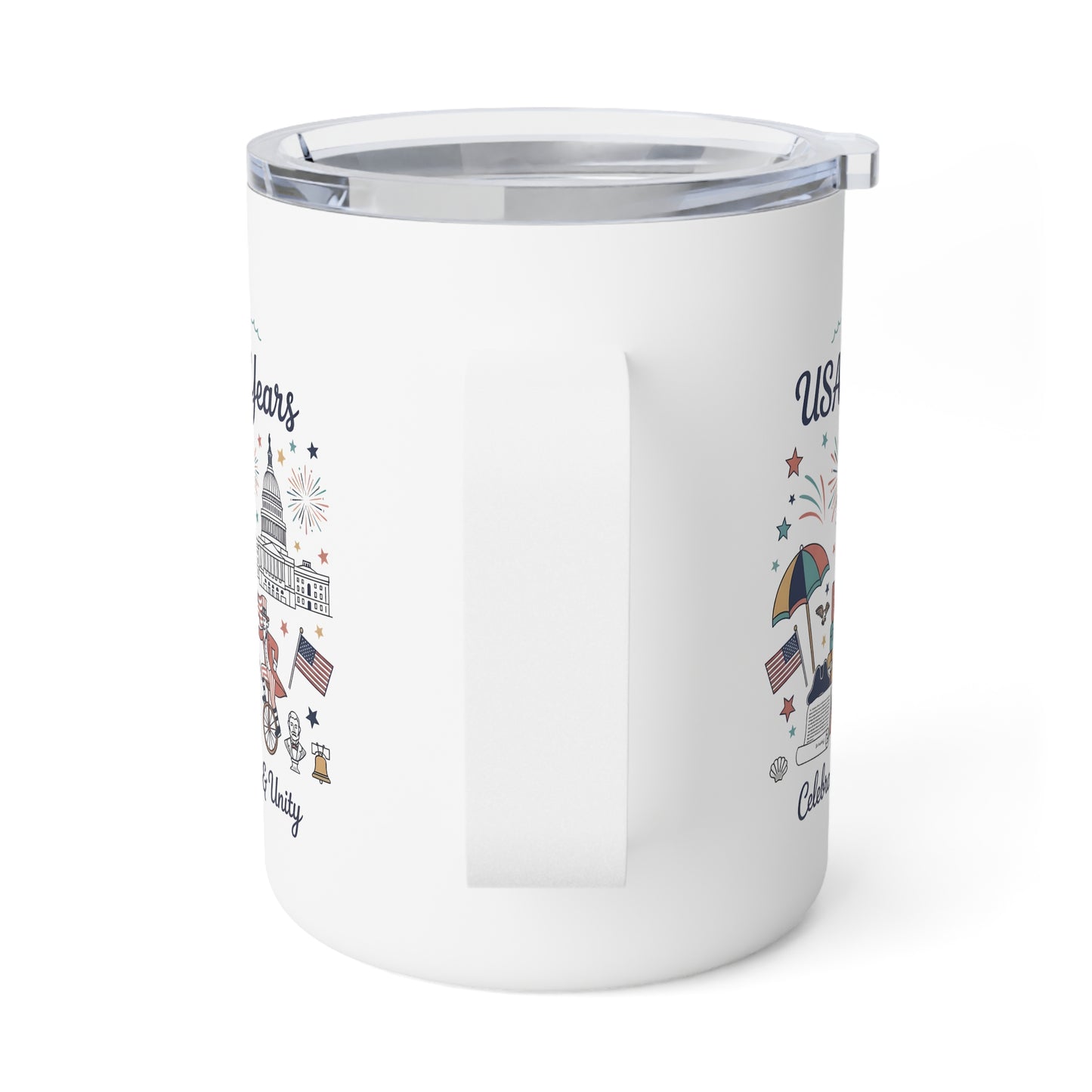 Insulated mug - Liberty and Unity Semiquincentennial Art