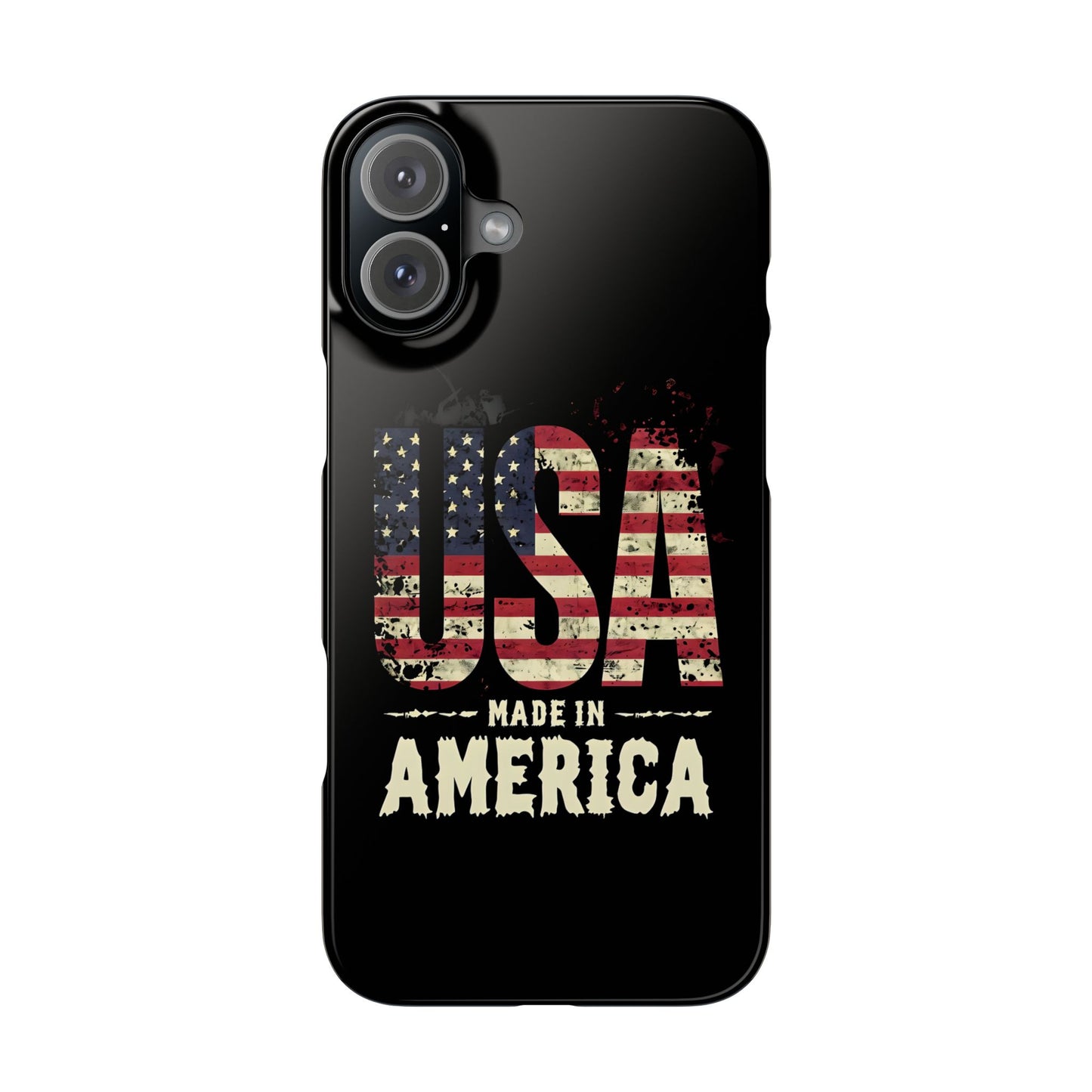 Iphone slim case - vintage made in USA