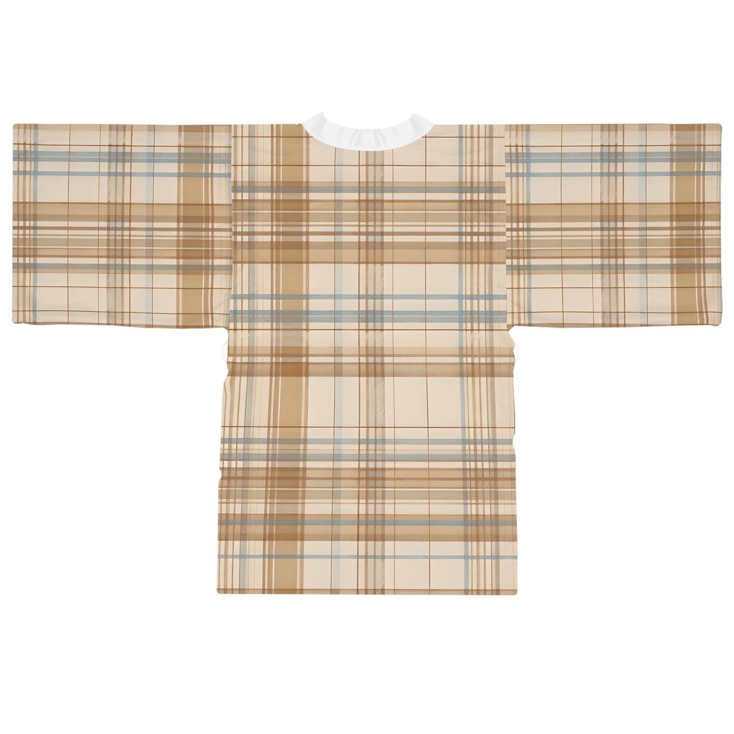 Kimono - Elegant Beige Tartan Seamless Tile