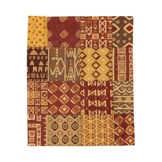 Throw blanket - African Inspired Tribal Mosaic Pattern
