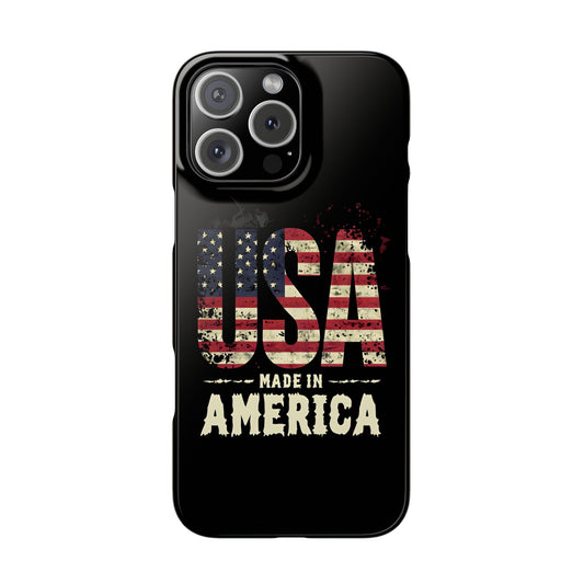 Iphone slim case - vintage made in USA