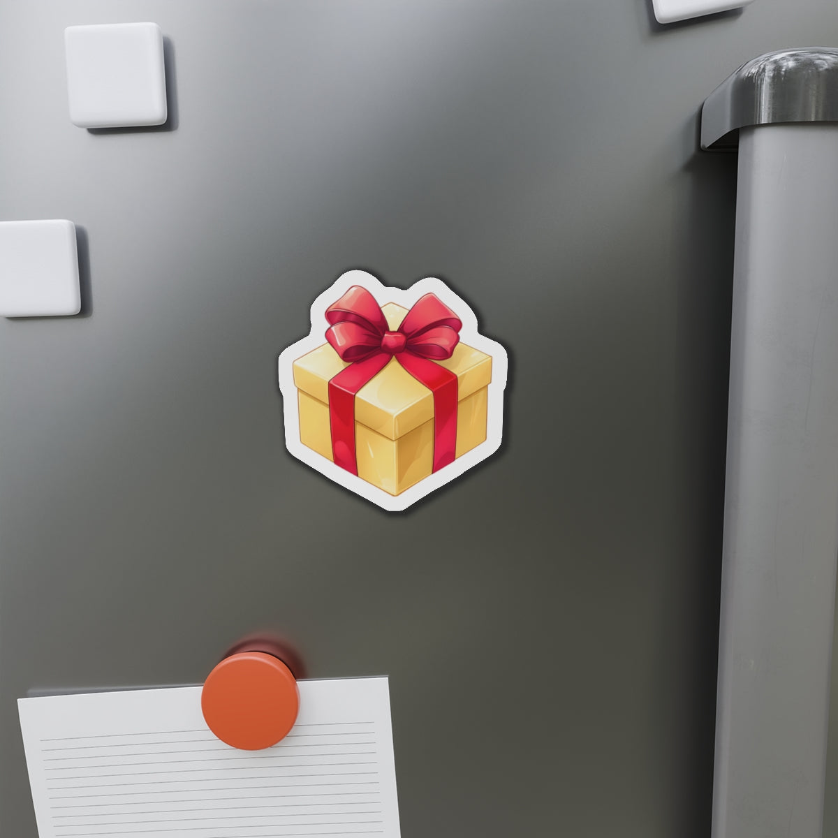 Die cut magnet - the vintage gift box