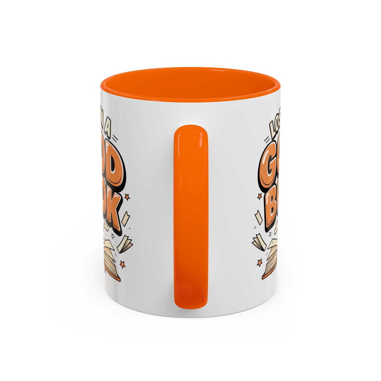 Coloured inside 11 oz mug - Lost In A Good Book