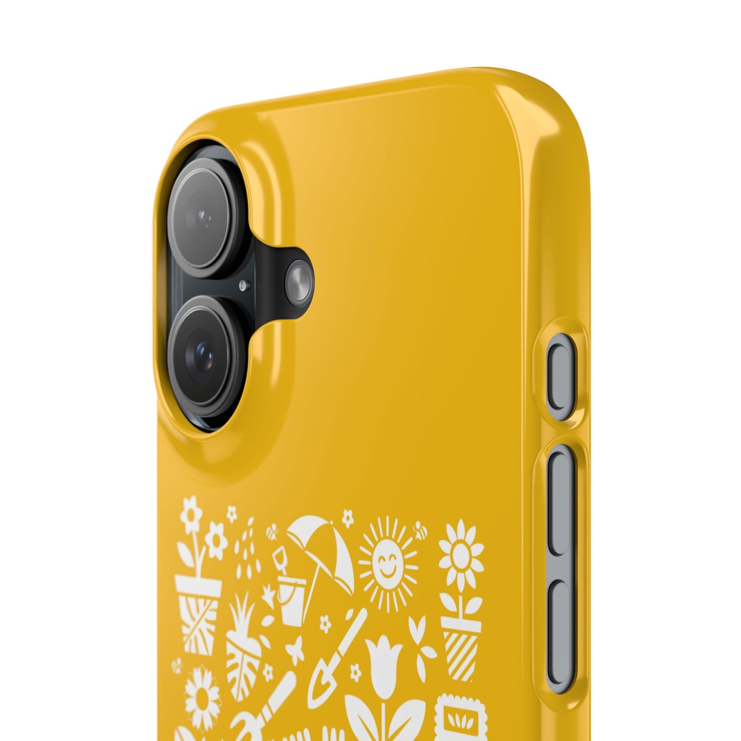 Slim iphone 16 case- Summer Garden Silhouette Icon Art