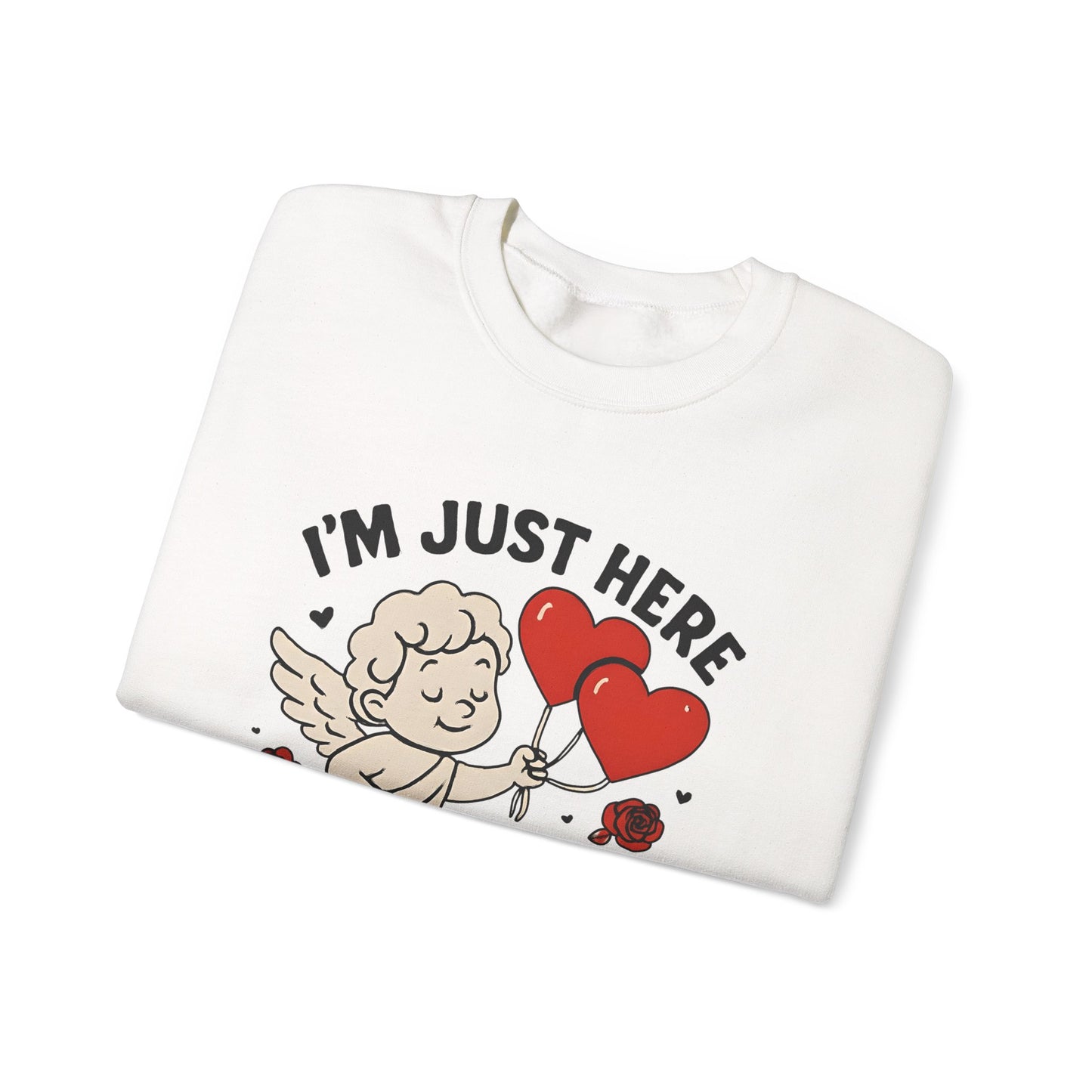 Unisex crewneck sweatshirt - just here for love