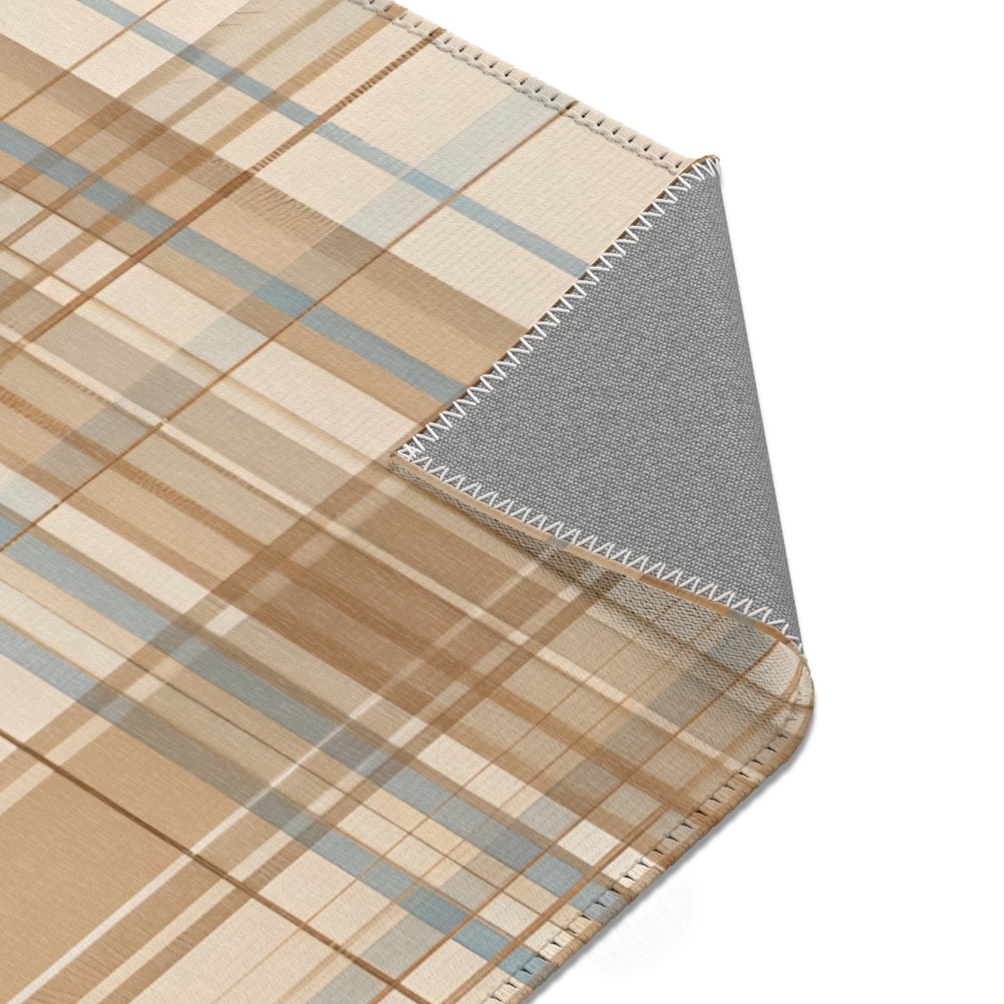 Area rug - Elegant Beige Tartan Seamless Tile