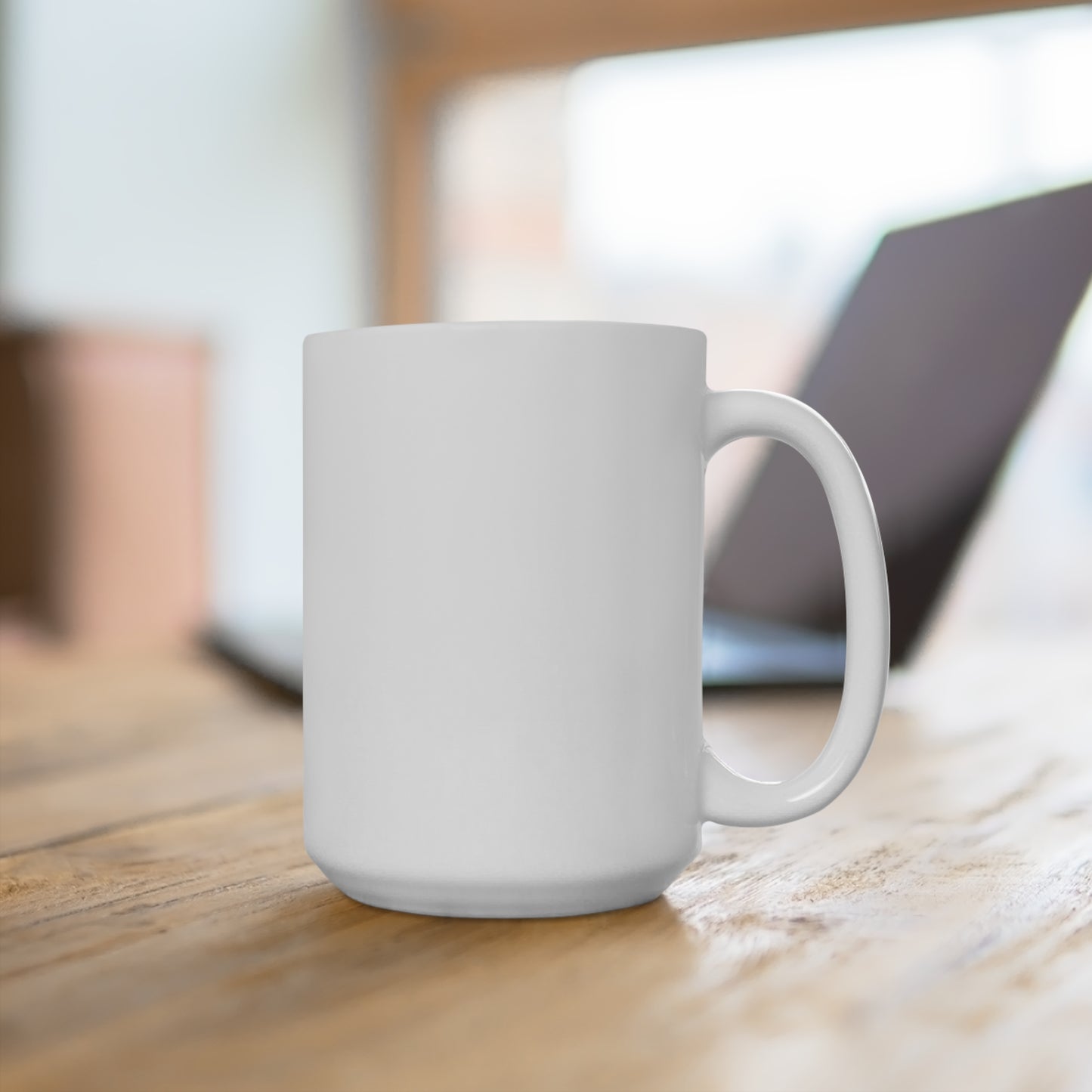 15 oz coffee mug - just here for love