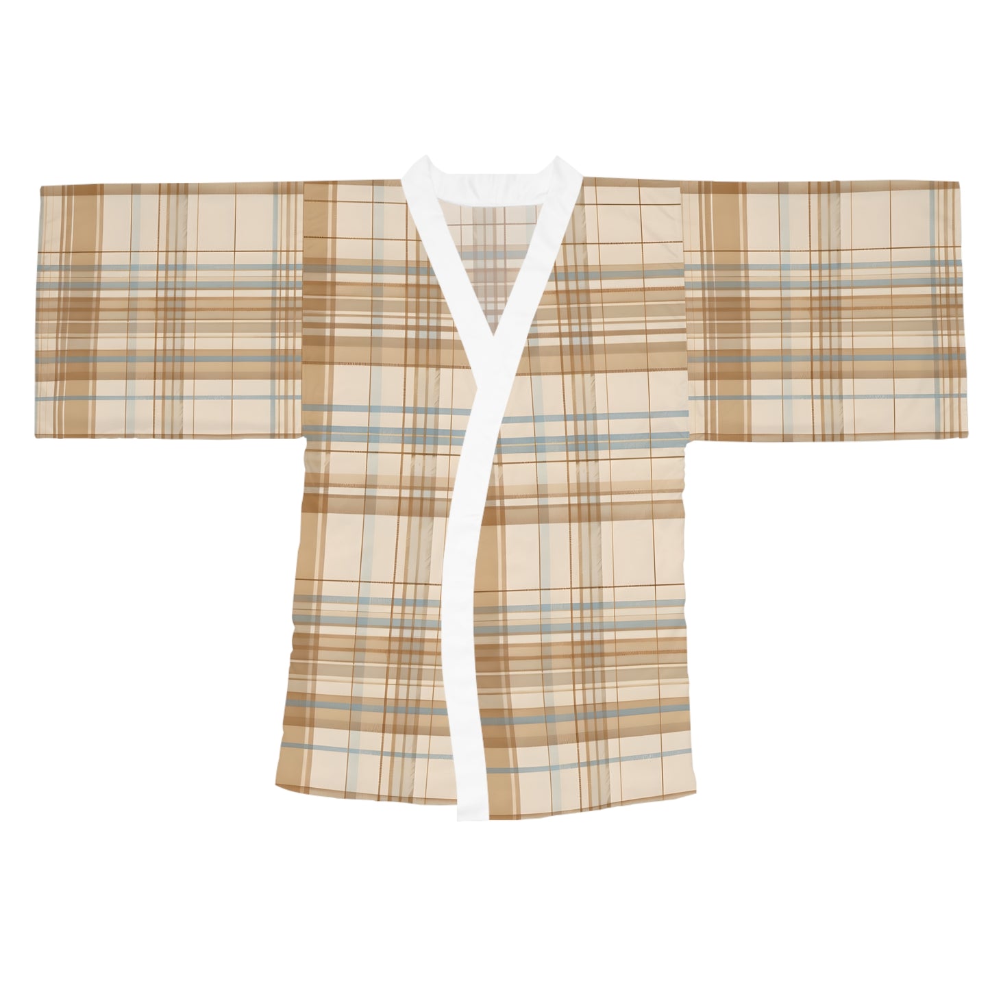 Kimono - Elegant Beige Tartan Seamless Tile