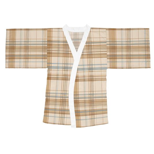Kimono - Elegant Beige Tartan Seamless Tile