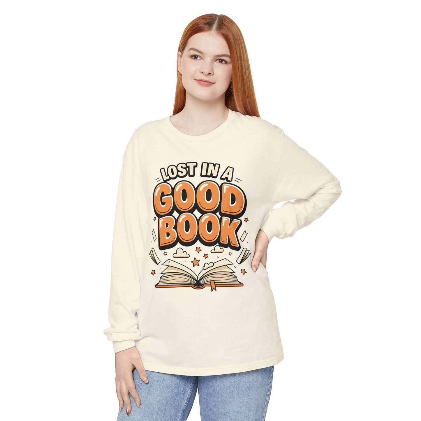 Long sleeves tee - Lost In A Good Book