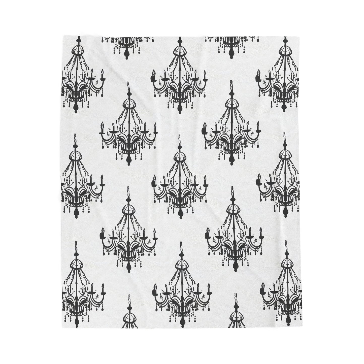 Blanket - gothic chandeliers pattern