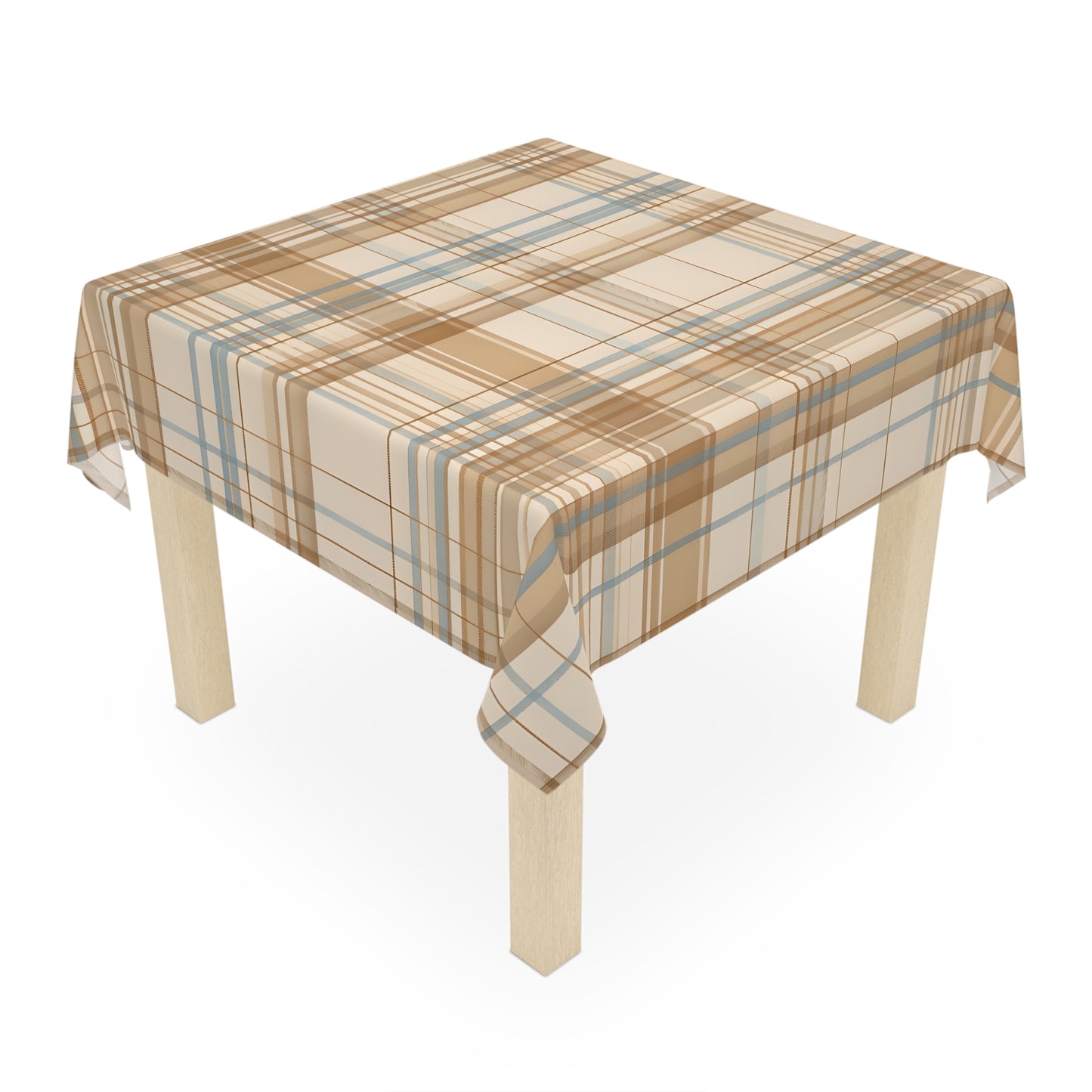 Tablecloth - Elegant Beige Tartan Seamless Tile