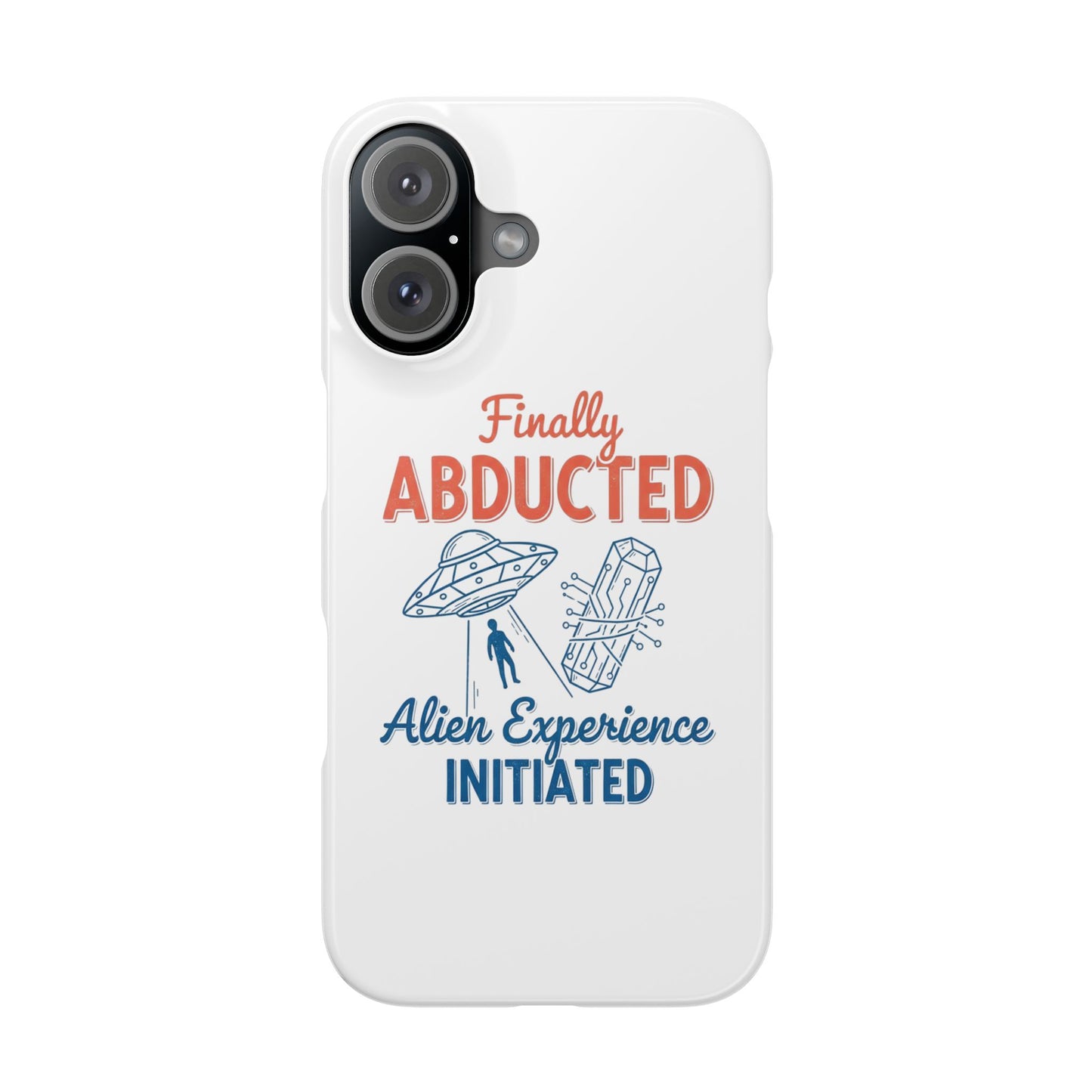 Phone Case — Vintage Humorous Alien Abduction Art