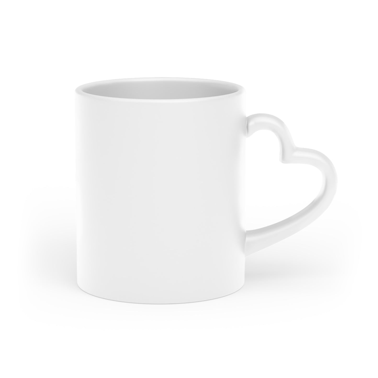 Heart-Shaped mug - just here for love