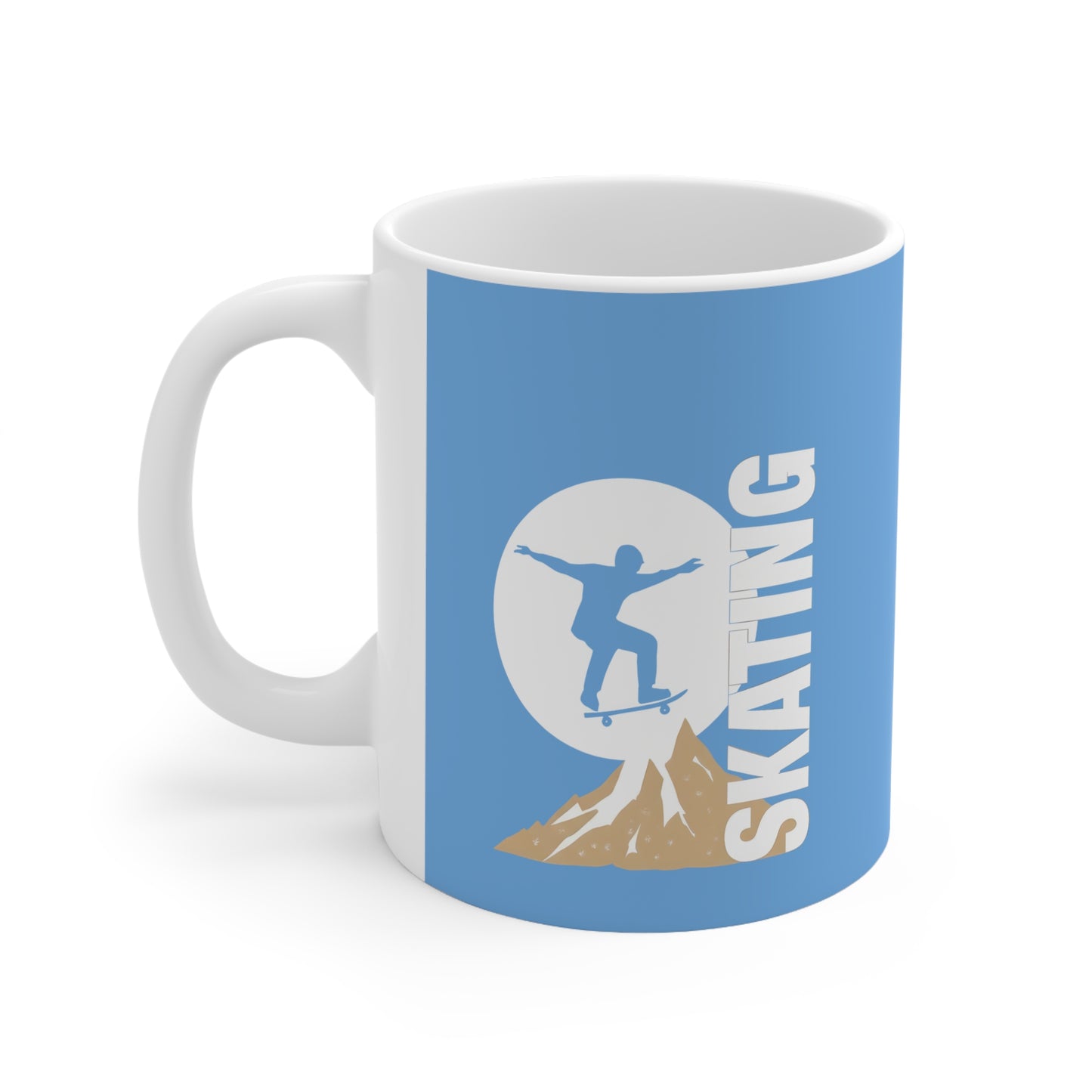 Coffee mug - The winter full moon skater