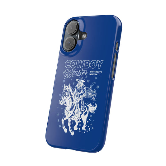 iphone slim case - cowboy's Winter authentic
