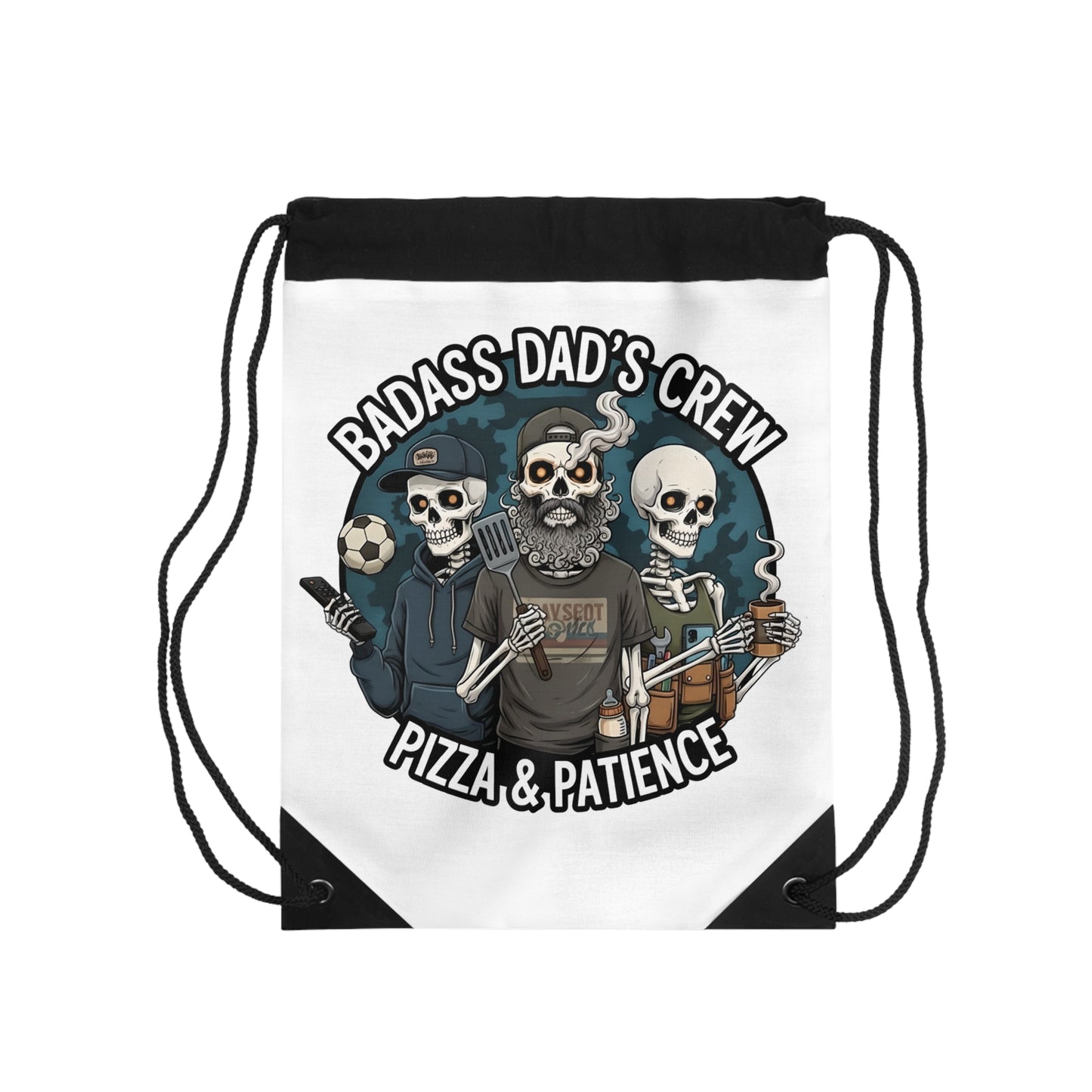 Drawstring bag - 2026 Father’s Day Skeleton Art