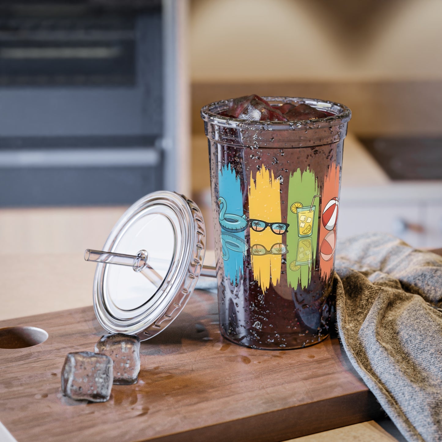 Acrylic tumbler - Vibrant Summer 2026 Aesthetic Graphics