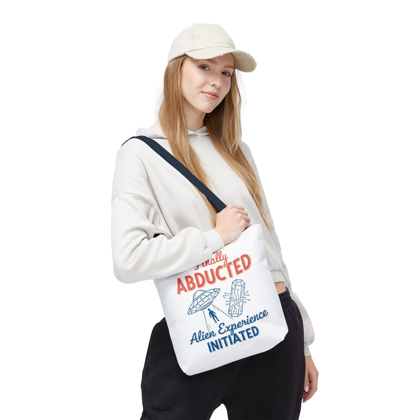 Tote bag - Vintage Humorous Alien Abduction Art