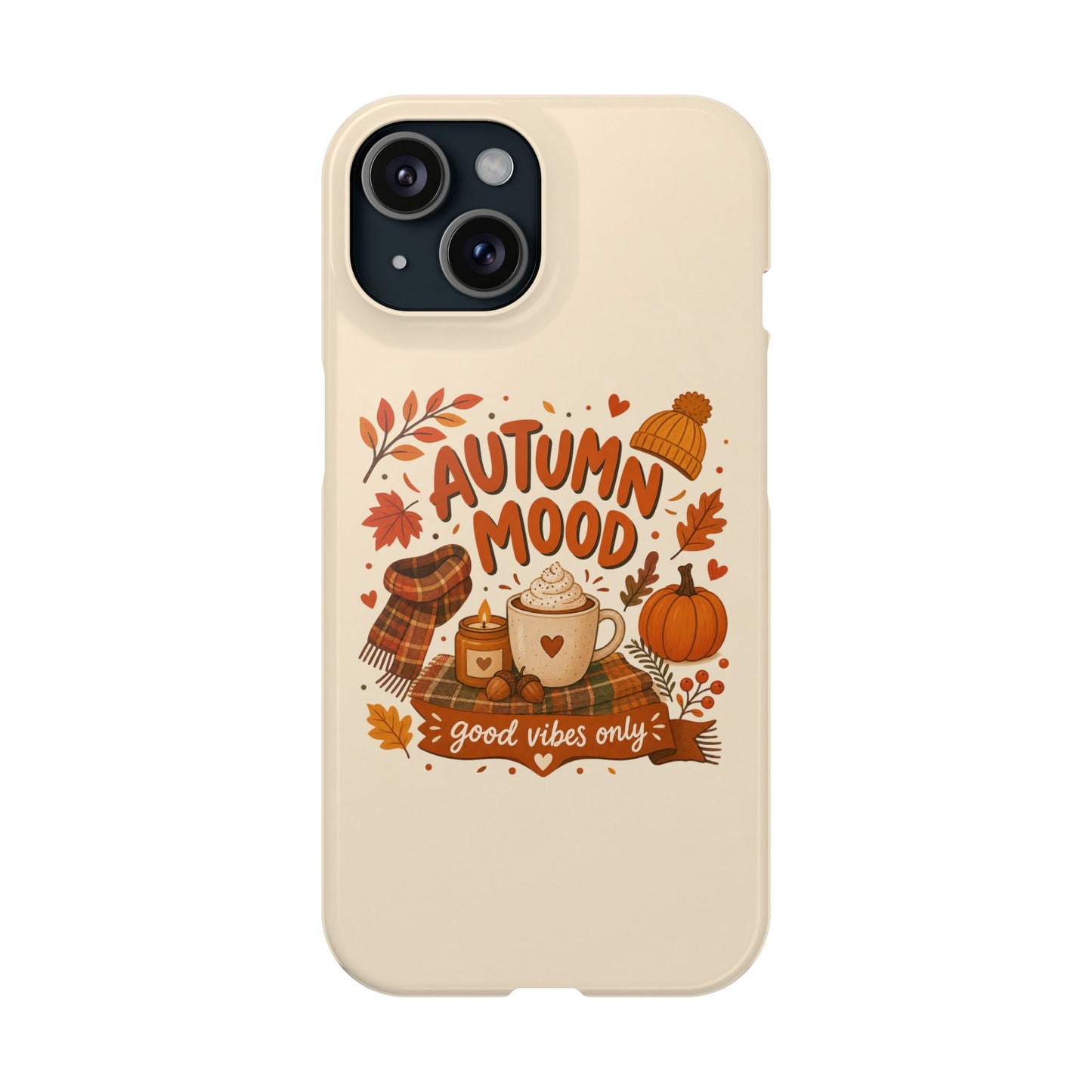 Cute Autumn Aesthetic iphone 16 slim case Design for Fall Lovers and Cozy Season