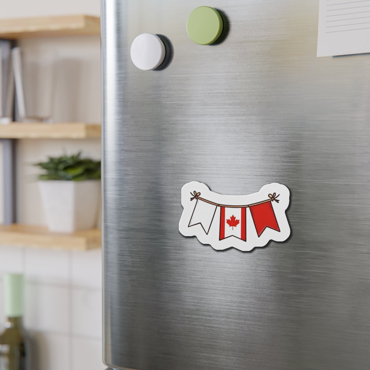 Diecut magnet - Canada festive flag
