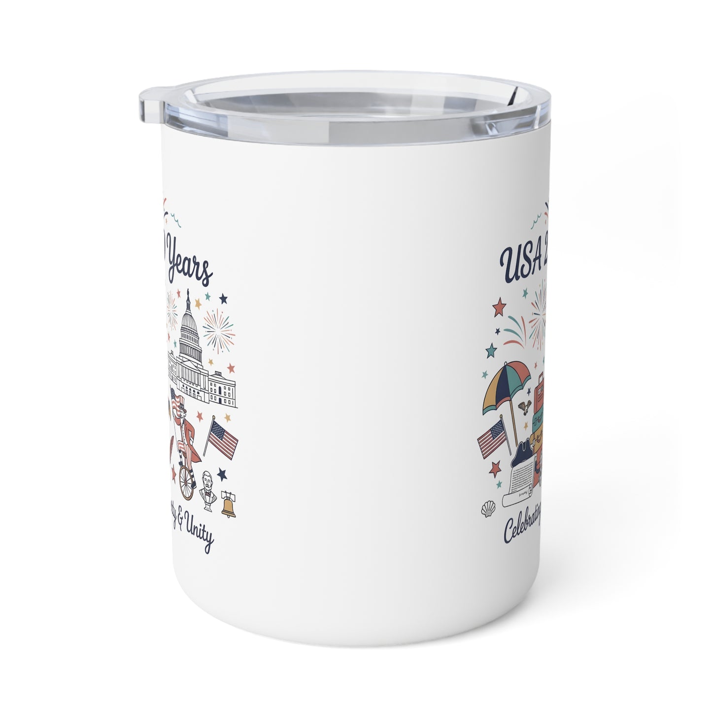 Insulated mug - Liberty and Unity Semiquincentennial Art