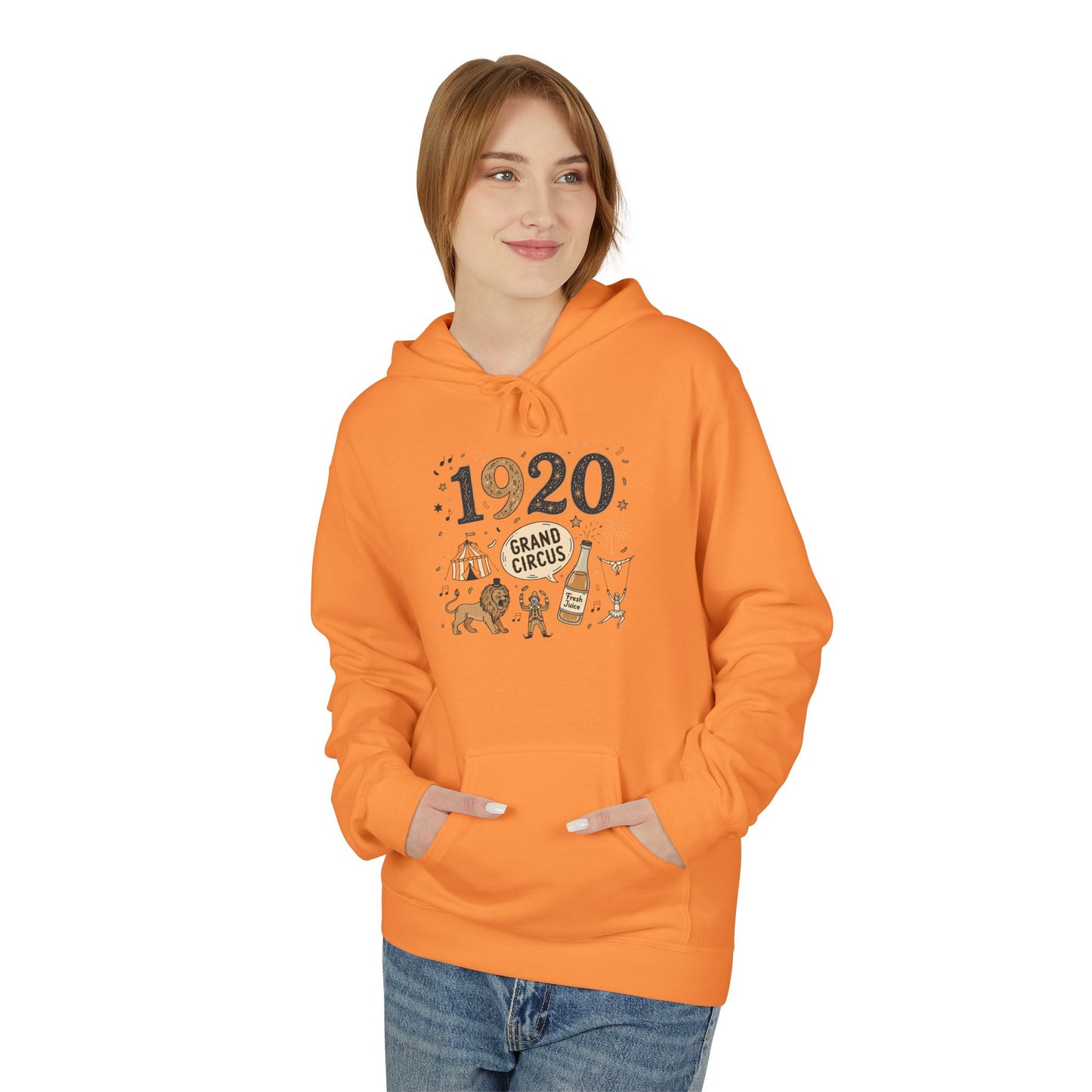Hoodie - Vintage 1920 Grand Circus Illustration