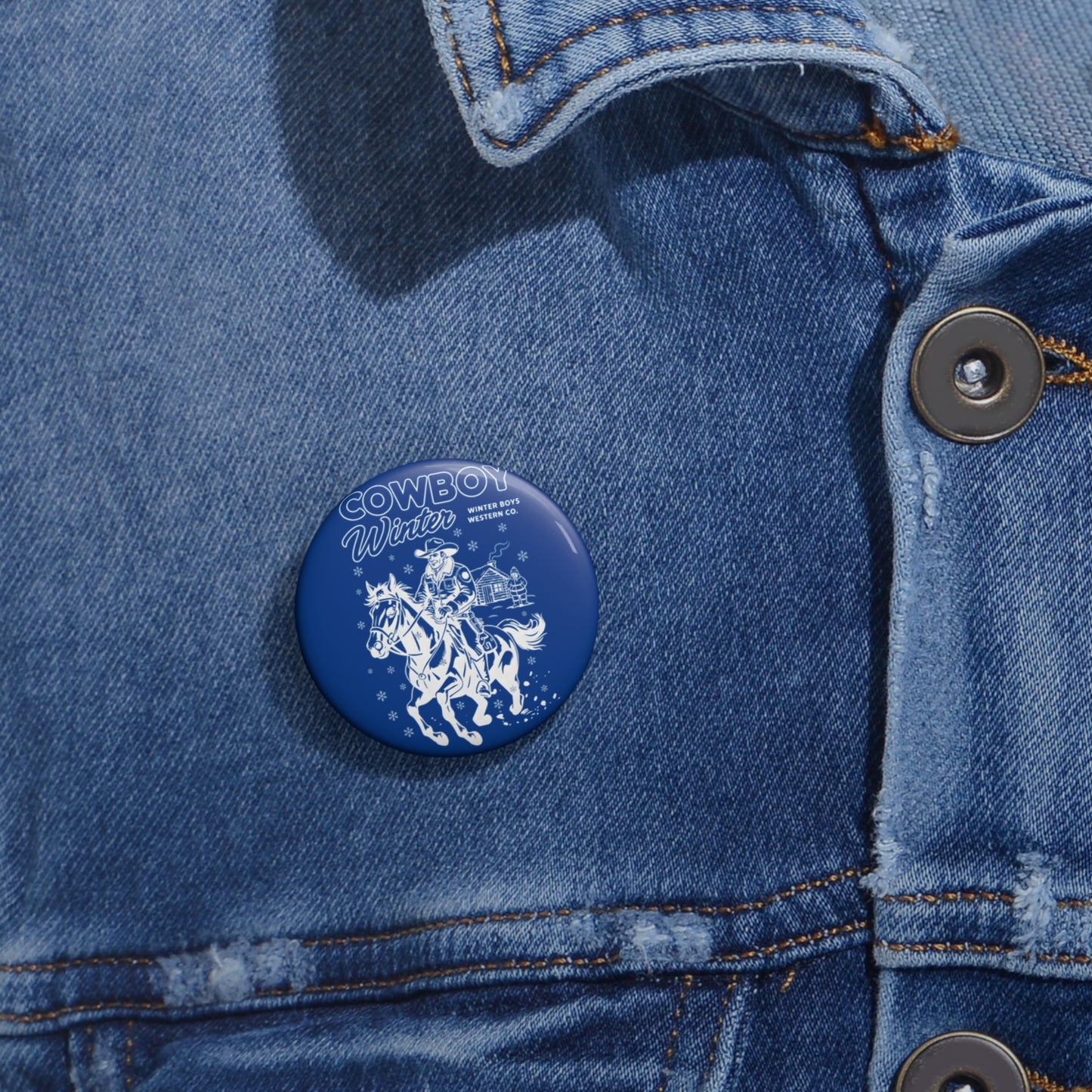 Pin - cowboy's Winter authentic