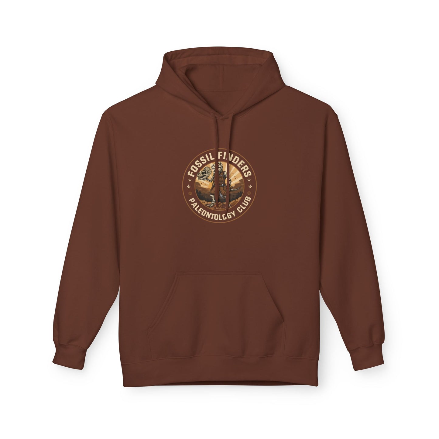 Hoodie - Vintage Fossil Finders Dinosaur Badge