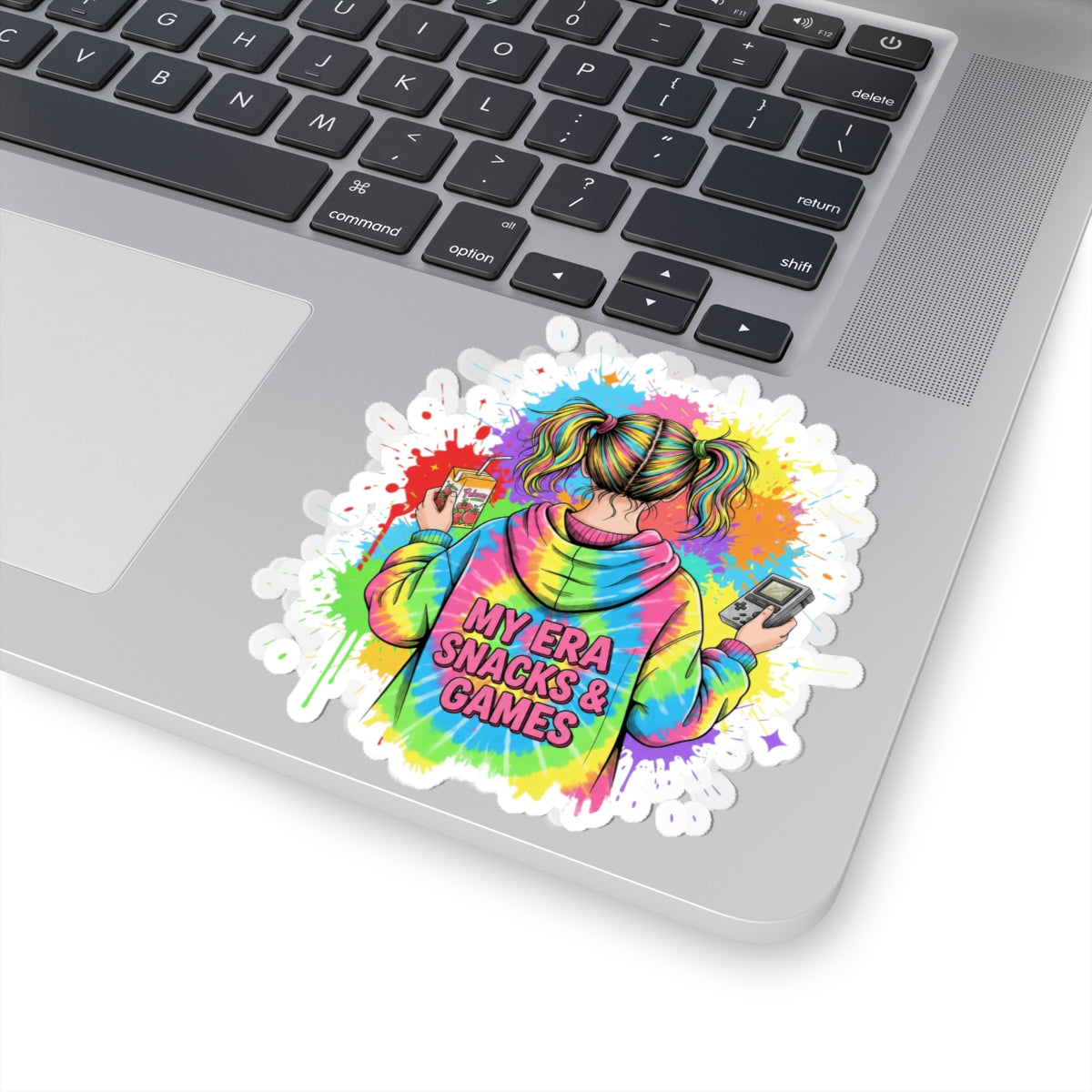 Kiss cut sticker — Retro Gamer Girl Aesthetic Art