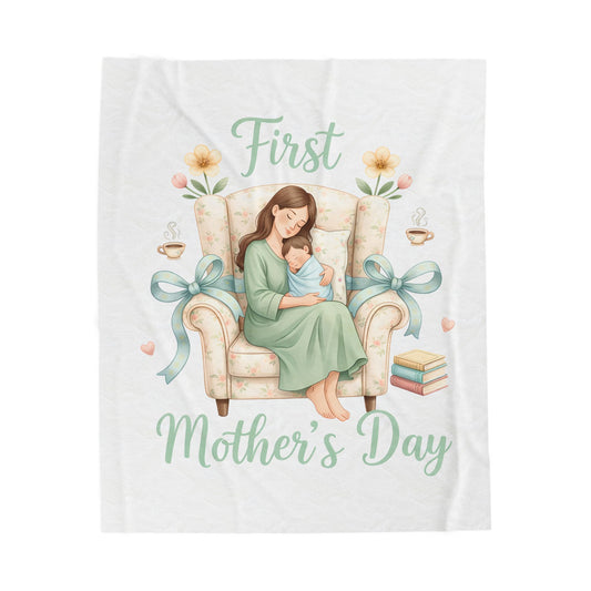 Blanket - First Mother's Day Aesthetic Illustration