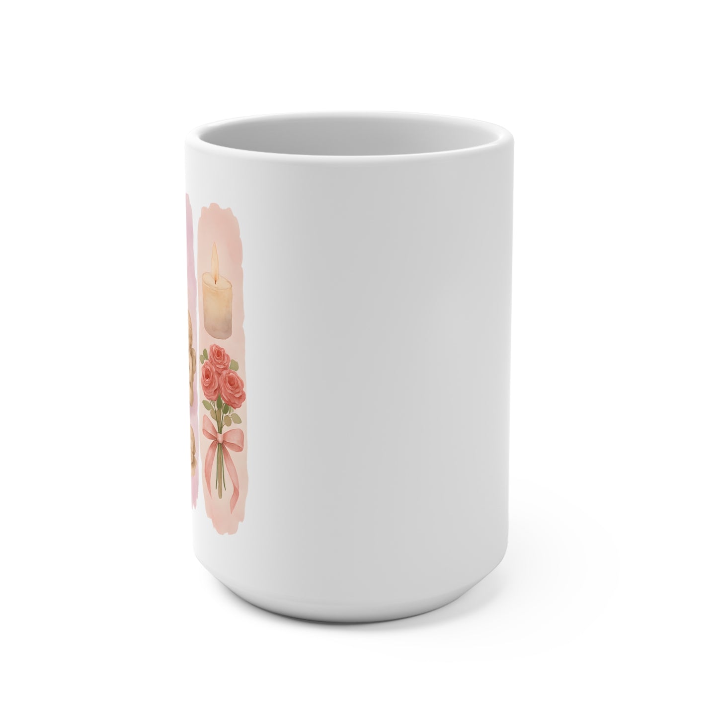 15 oz mug - valentine collage aesthetic