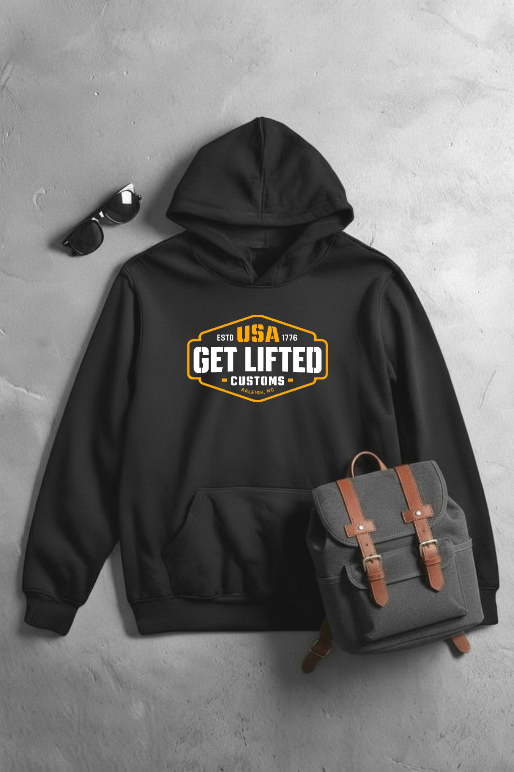 Hoodie - USA lifted logo
