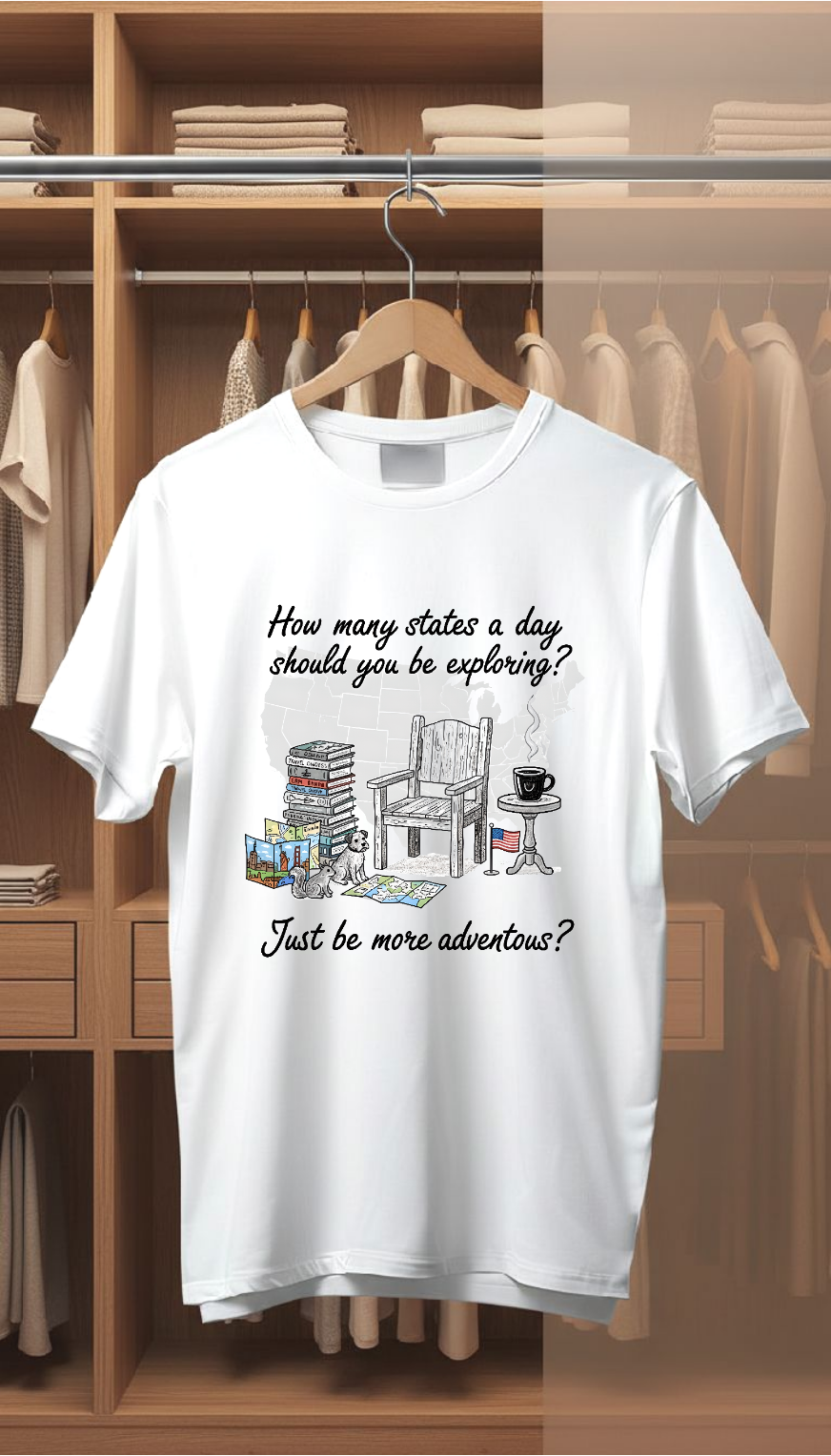 T-shirt - explore USA States