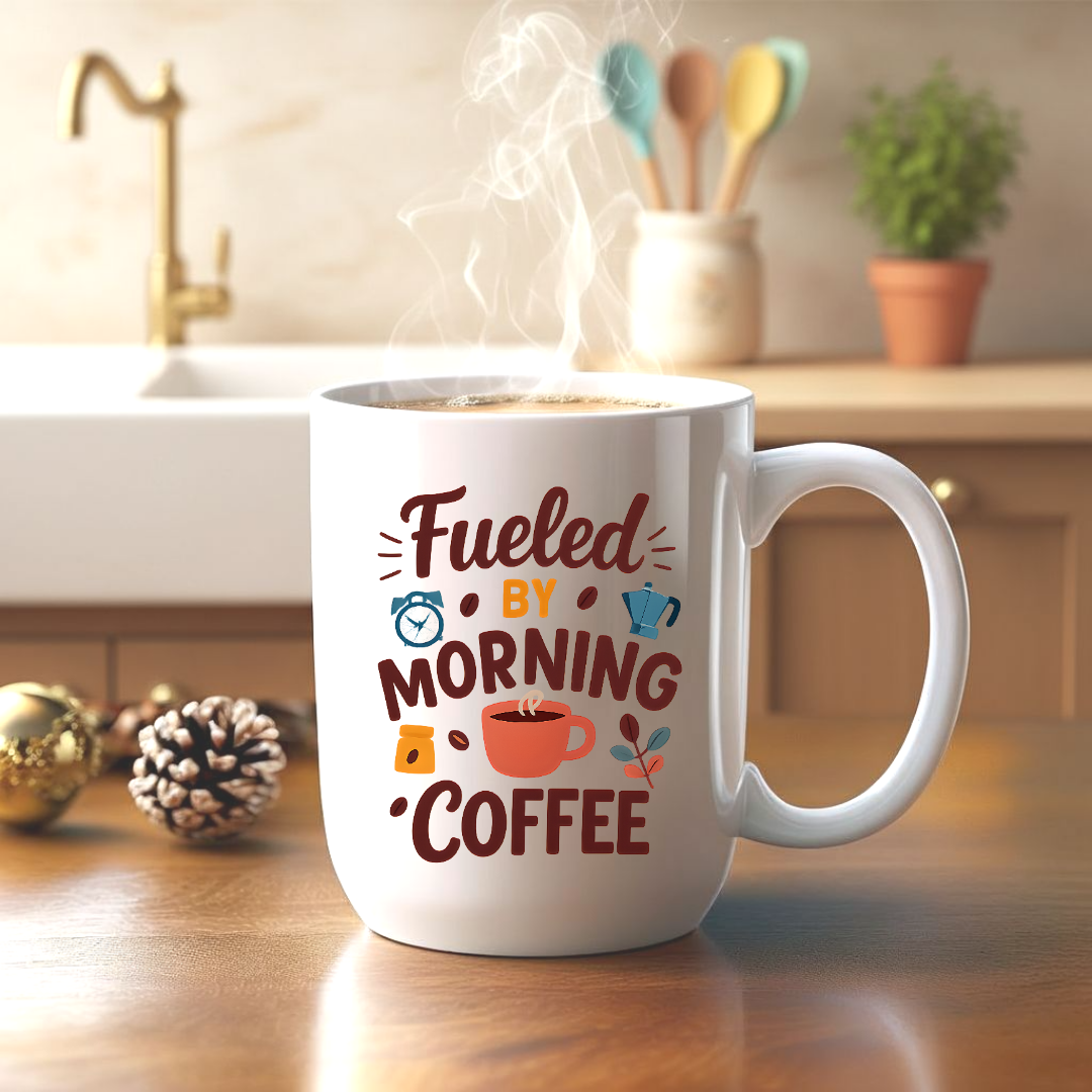 Fueled by Morning Coffee 15oz Mug