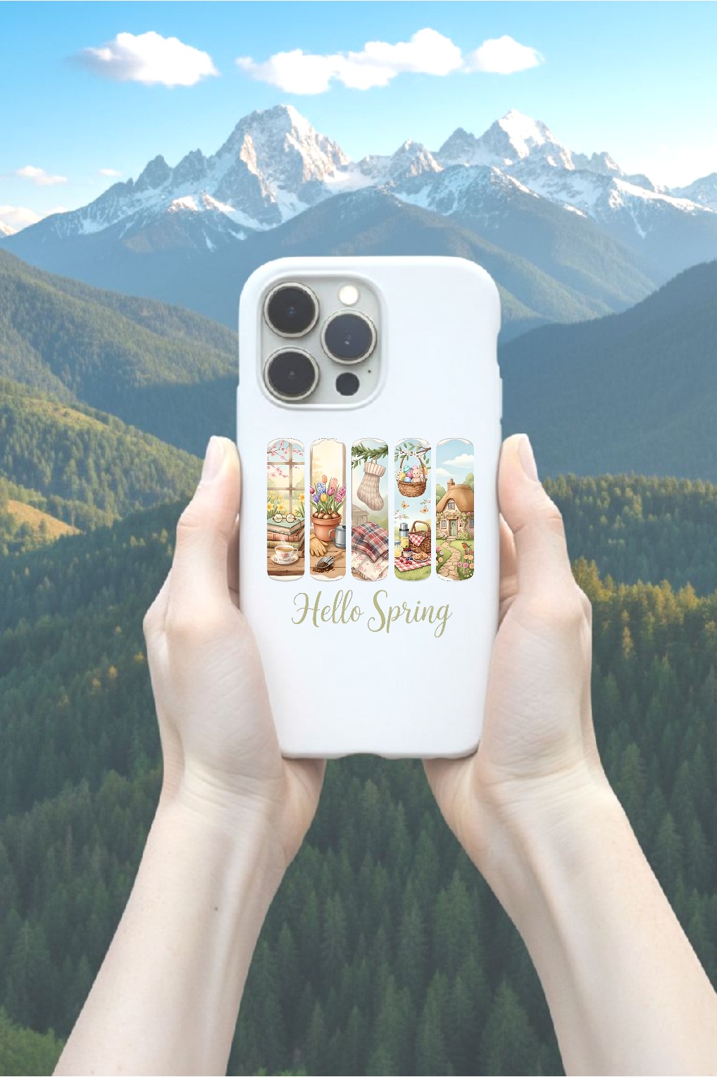 Welcoming spring panels elegant slim phone cases