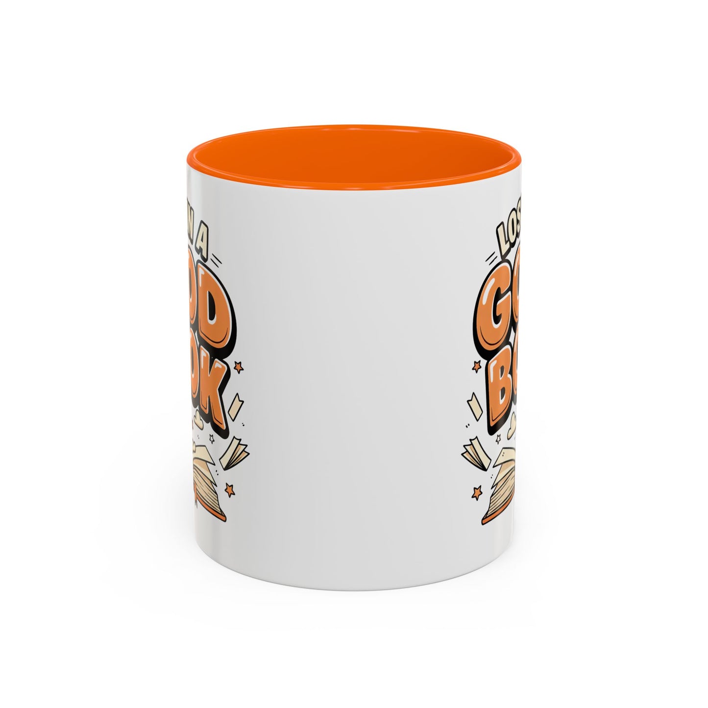 Coloured inside 11 oz mug - Lost In A Good Book