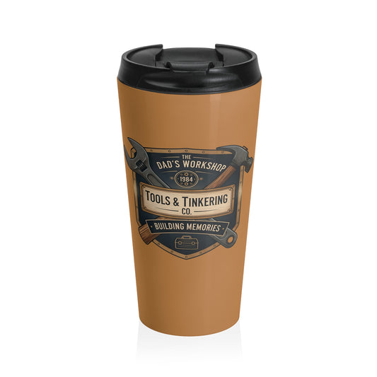 Travel mug - Vintage Dad's Workshop Tool Logo