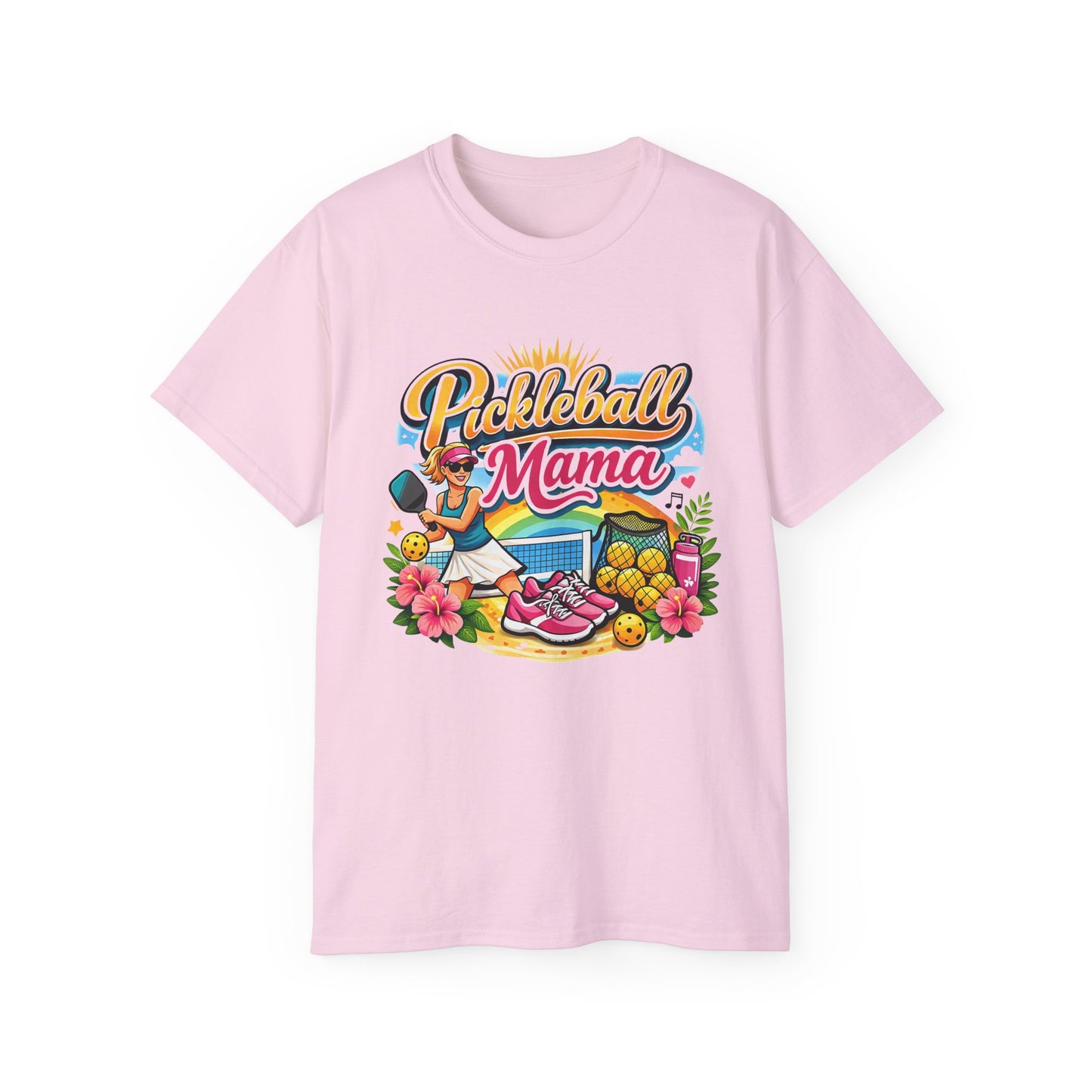 T-shirt - Vibrant Tropical Pickleball Mama Art