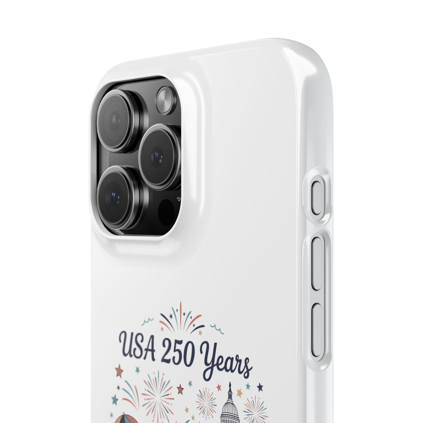 Slim iphone 16 case - Liberty and Unity Semiquincentennial Art