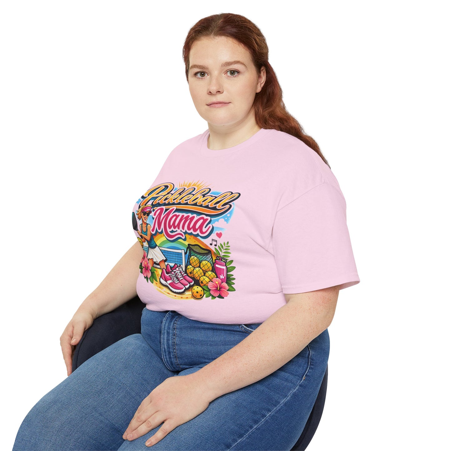 T-shirt - Vibrant Tropical Pickleball Mama Art