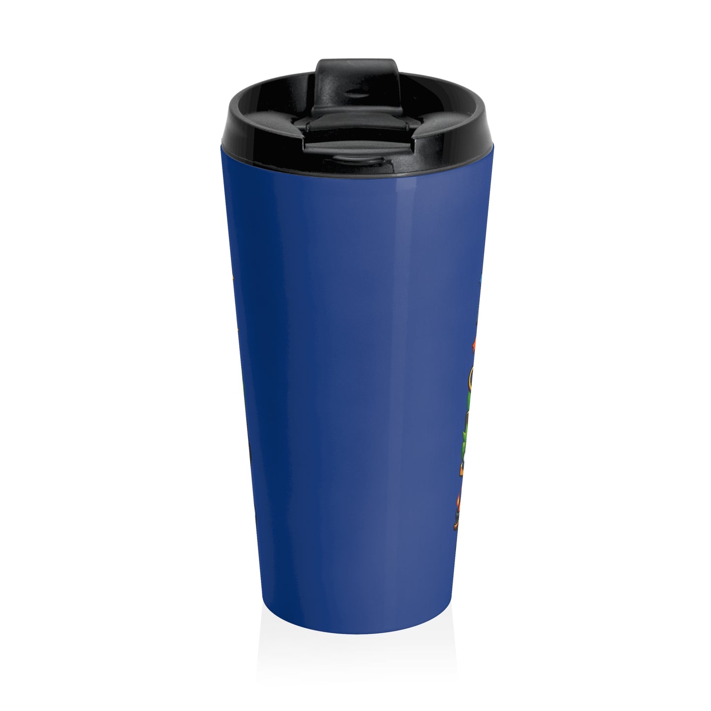 Travel mug - Vibrant Cartoon Padel Dad Illustration