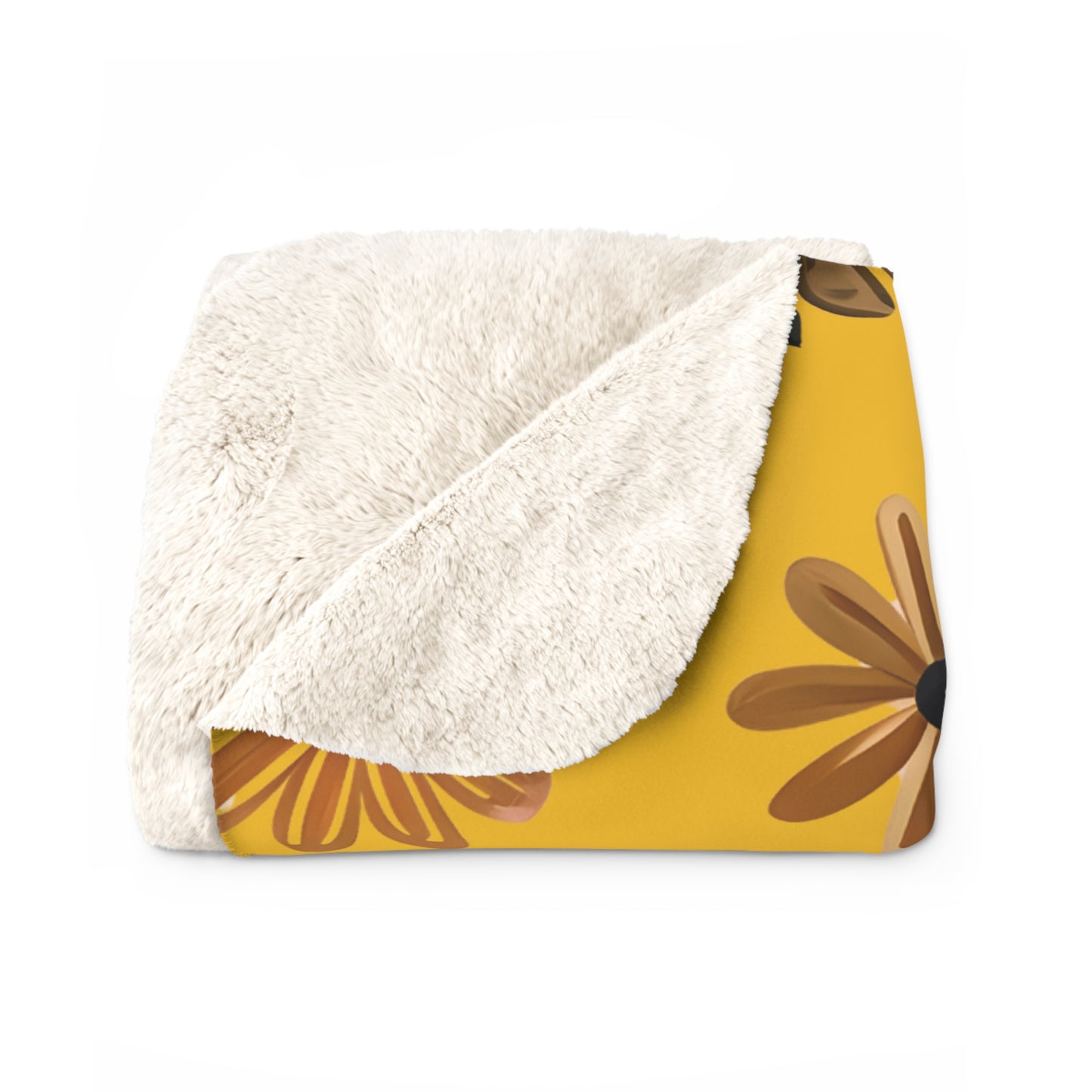 Sherpa fleece blanket - field sheep pattern