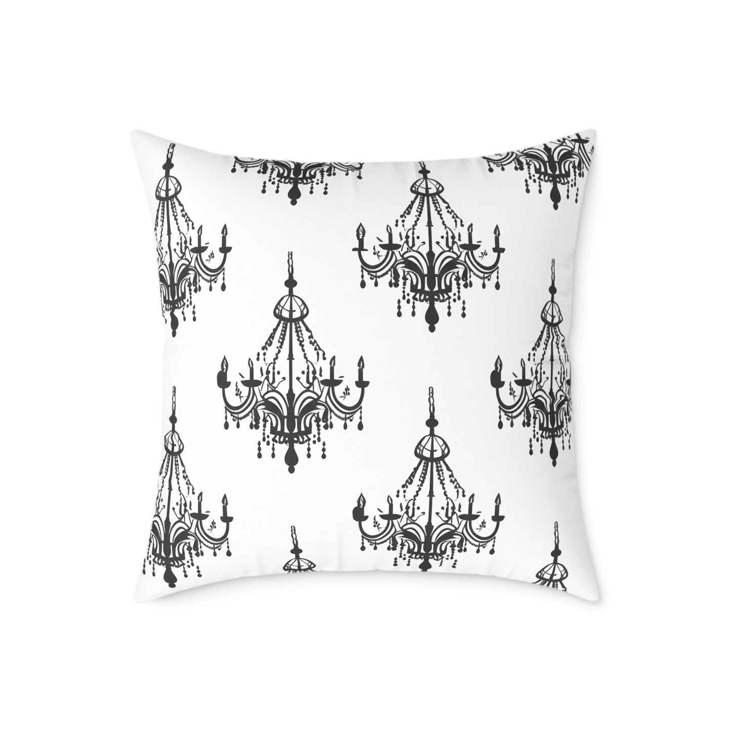 Throw pillow - gothic chandeliers pattern