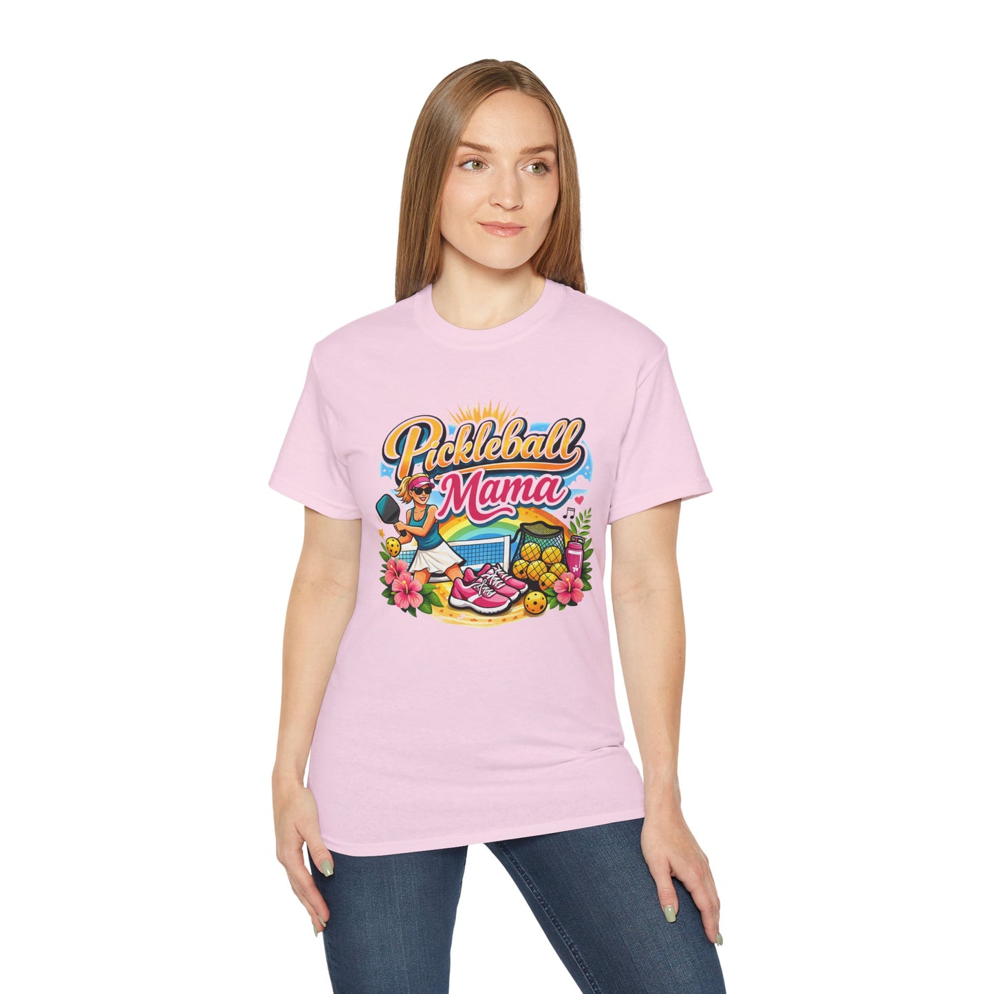 T-shirt - Vibrant Tropical Pickleball Mama Art